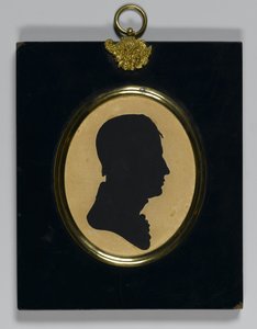 一个男人的档案，c.1835（纸黄油纸框架）
